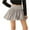 Gray, variant on WTOBBY Women's Bubble Skirt with Ruffle Hem Pleated Detail, High Waist Puffy Streetwear A-Line Flared Skirt for Fashion Comfort and Urban Casual Outfits,Black L