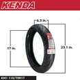 thumbnail image 2 of Kenda KM1 (KM001) 110/70R17 Front (54H) & 140/70R17 (66H) Rear Tires for Sport Touring Motorcycles, Radial with High-Speed Stability & Excellent Wet Grip w/ Keychain (110/70-17) (140/70-17) (2-Pack), 2 of 9