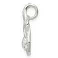 thumbnail image 2 of Sterling Silver CZ & Teardrop Pendant Charm, 2 of 4