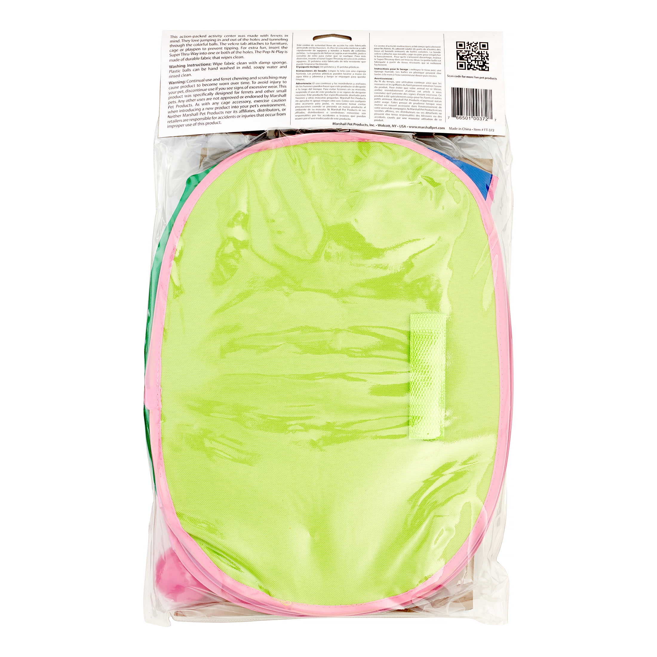 Marshall Pet Products Pop-N-Play Ball Pit Ferret Toy, 35 Ct, Assorted Colors