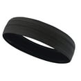 thumbnail image 2 of Black Head Bands for Women's Hair Polyester Large Thick Turban Head Wrap Headband, Boho Bandana Head Bands for Women's Hair, Non Slip Workout Yoga Hairband Hair Accessories One Size, 2 of 2
