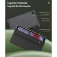 thumbnail image 4 of KOMI Case Fit Samsung Galaxy Tab A7 Lite 8.7-Inch 2021 Release Tablet, Slim Lightweight Smart Case Trifold Stand Case with Soft TPU Translucent Frosted Back Shell for Galaxy Tab A7 Lite,Black, 4 of 8