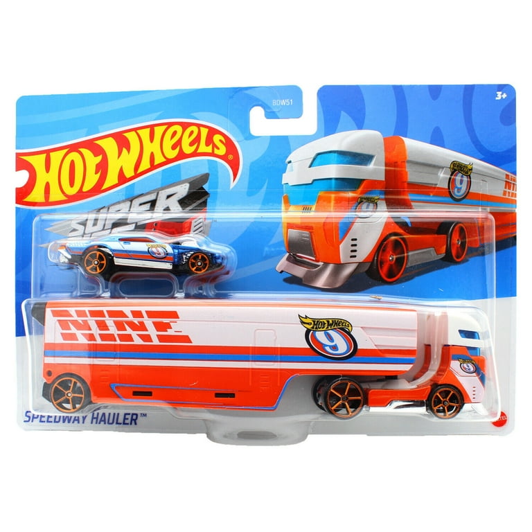 ホットウィール　スーパーリグス Hot Wheels Super Rigs Speedway Hauler Diecast Car - Walmart.com