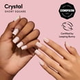 thumbnail image 2 of DIGI by Glamnetic Short Square Artificial Press-on Nails, Crystal, 24 Pieces, 2 of 12
