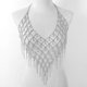thumbnail image 2 of Luxury heavy-duty diamond-filled shiny geometric chest chain high-end fashion, 2 of 2