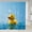 Blue, variant on Funny Duck Bathroom Decor for Girls Kids for Duck Lovers Shower Curtain Set, Country Style Floral Bathroom Set 72 x 72 Inch, Yellow Ducks Kawaii Fabric Shower Curtain