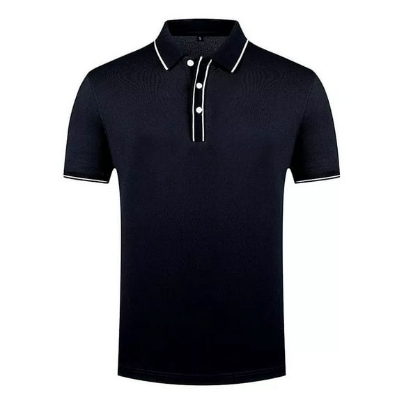 Playera Tipo Polo Manga Corta Casual Elástica Para Hombre