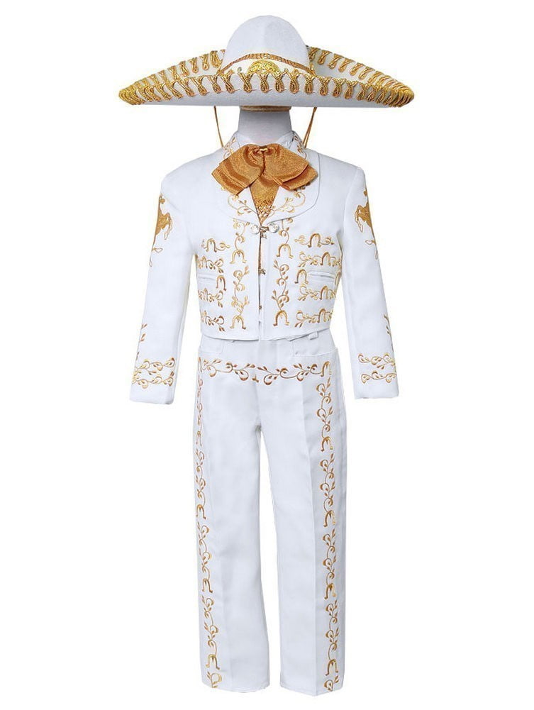 white mariachi outfit