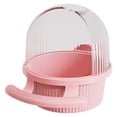 thumbnail image 1 of Cage Bird Feeder ABS Squirrel Proof Semi Open Design Easy Installation Food Dispenser for Parrots Budgies Peony Cockatiels, 1 of 4