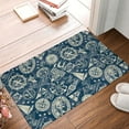 thumbnail image 4 of Rateoe Nautical Style Pattern Flannel Door Mat Indoor Outdoor Entrance, Waterproof All-Weather Doormat,Fade Resistant, Low Profile Entryway Mat 16x24in, 4 of 7