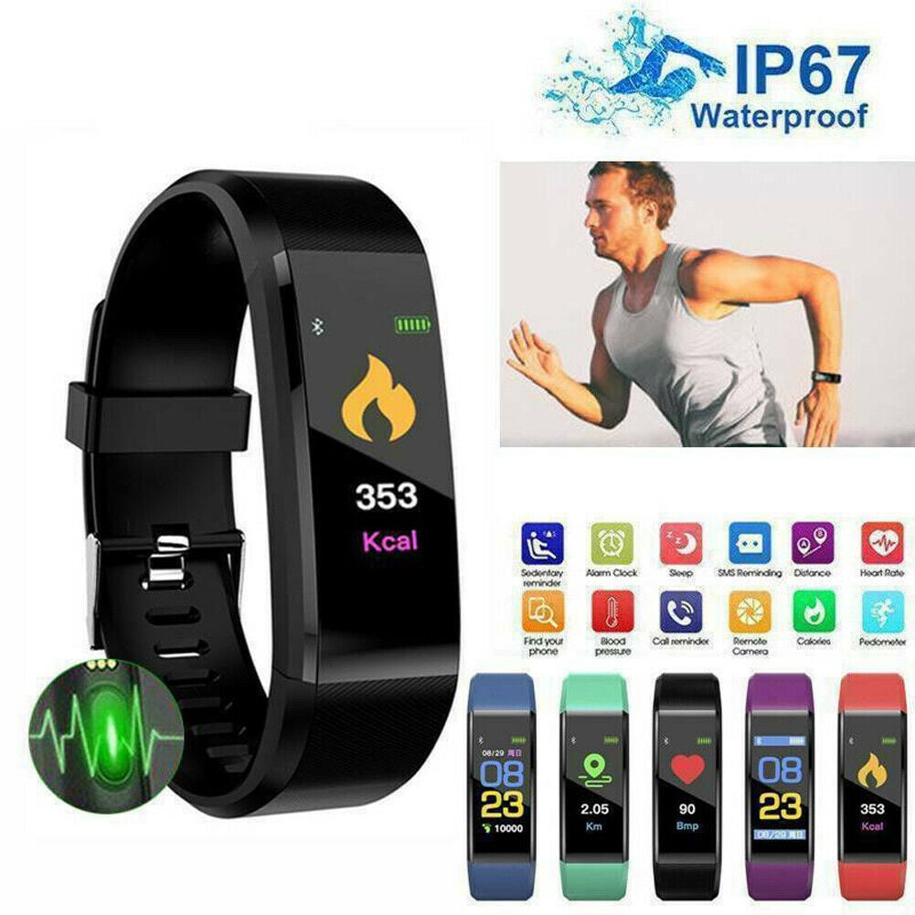 smart watch band heart rate oxygen blood pressure fitness tracker activity sport