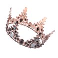 thumbnail image 4 of EeaseCA 1PC Large Crown Retro Baroque Crown Rhinestone Crown Hair Accessories for Wedding Party, 4 of 8
