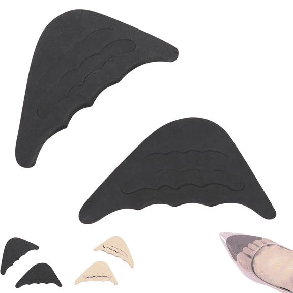 1 Pair Adjustable Forefoot Shoe Cushion Pads Anti Slip Half Insoles Comfort Front Foot Support Inserts for High Heels Daily Walking
