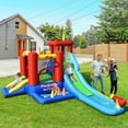 thumbnail image 3 of Gymax Kids Inflatable Bounce House Castle 9 in 1 Water Slide Park Without Blower, 3 of 10