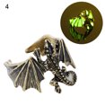 thumbnail image 2 of HEVIRGO Luminous Ring Adjustable Rust-proof Copper Dragon Shaped Fashion Jewelry Ring for Boy,4, 2 of 10