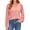 G Pink, variant on UVN Blouses for Women Dressy Lace Long Sleeve Shirts Fall Casual V Neck Tunic Tops