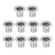 thumbnail image 5 of Soporte de tubo de armario, 10 juegos de base de soporte con brida, soporte de tubo de armario, base de tubo de brida probada profesionalmente, 5 of 8