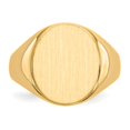 thumbnail image 4 of 14K Yellow Gold Ring Band Signet 14.5x13.5mm Open Back Men's, Size 6, 4 of 5