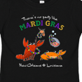 thumbnail image 4 of Inktastic There's No Party Like Mardi Gras with Partying Seafood Boys or Girls Toddler T-Shirt, 4 of 5