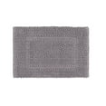 thumbnail image 2 of Jean Pierre New York Sophie Border 100% Cotton Bath Mat - Non-Slip Bath Rug - Charcoal Grey - 17" x 24", 2 of 8