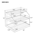 thumbnail image 7 of Metal Twin XL/Full XL/Queen Triple Bunk Beds Frame with Long and Short Ladder & Full-Length Guardrail, Space-Saving, No Box Spring Needed, Noise Free, 7 of 7