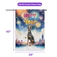thumbnail image 5 of Happy New Year with Doberman Pinscher Fireworks Holiday Xmas Winter 2025 House Flag 28x40in Double Sided Doberman Dog Lover Gifts Outdoor Decor - 00025, 5 of 5