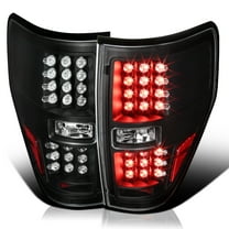 Spec-D Tuning Black Housing Clear Lens LED Tail Lights Compatible with 2009-2014 Ford F-150, Left   Right Pair Assembly