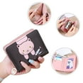 thumbnail image 3 of Cartera pequeña para niñas y mujeres con diseño de gato bonito, monedero, organizador de tarjetas, 3 of 6