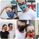 thumbnail image 4 of 4 Mascarillas Antipolvo Deportivas + 12 Filtros de Carbón Activado, Reutilizables, Transpirables, Actividades al Aire Libre, Carpintería, Cortar y Caminar, Ciclismo Naranja, 4 of 5