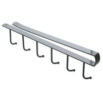 Needhep Holder For Hanging Heavy Duty Large Wall Hooks With Adhesive Strips, Heavy Duty Pegboard Gridwall Display Hook Wall Mounted Coat Rack Heavy Duty Hooks, For Living Room, Kitchen (Black)