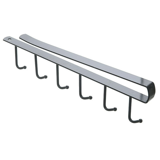 TopLLC Storage Bins Under Cabinet Hanger Rack Kitchen Paper Roll Holder Towel Hanger Rack Bathroom Organizer Storage Bags