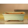 thumbnail image 1 of 8 x 6.375 x 3 in. Ceramic Bonsai Pot, Light Green - Rectangle, 1 of 1