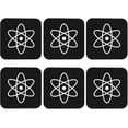 thumbnail image 2 of Retro Atomic Atom Symbol Coaster Anti Scalding Absorbent Cup Coasters, for Dining Room, Kitchen, Office 6 Pcs, 2 of 8