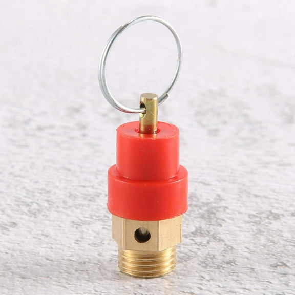 Pressure relief valve 1/4 PT air compression valve red   gold