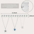 thumbnail image 2 of MesaSe 2 Pack Necklace Hanger Acrylic Necklace Organizer Wall Mount Necklace Holder Jewelry Hooks for Necklaces Bracelets Chains, 2 of 8