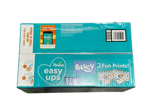 Pampers Easy Ups Training Underwear Bluey Size 5T-6T (41+ lb) 88 CT