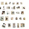 thumbnail image 3 of 100 Sheets Vintage Scrapbooking Sticker DIY Rich Pattern Repeat Paste Planner Stickers Decal for Photo Album, 3 of 3