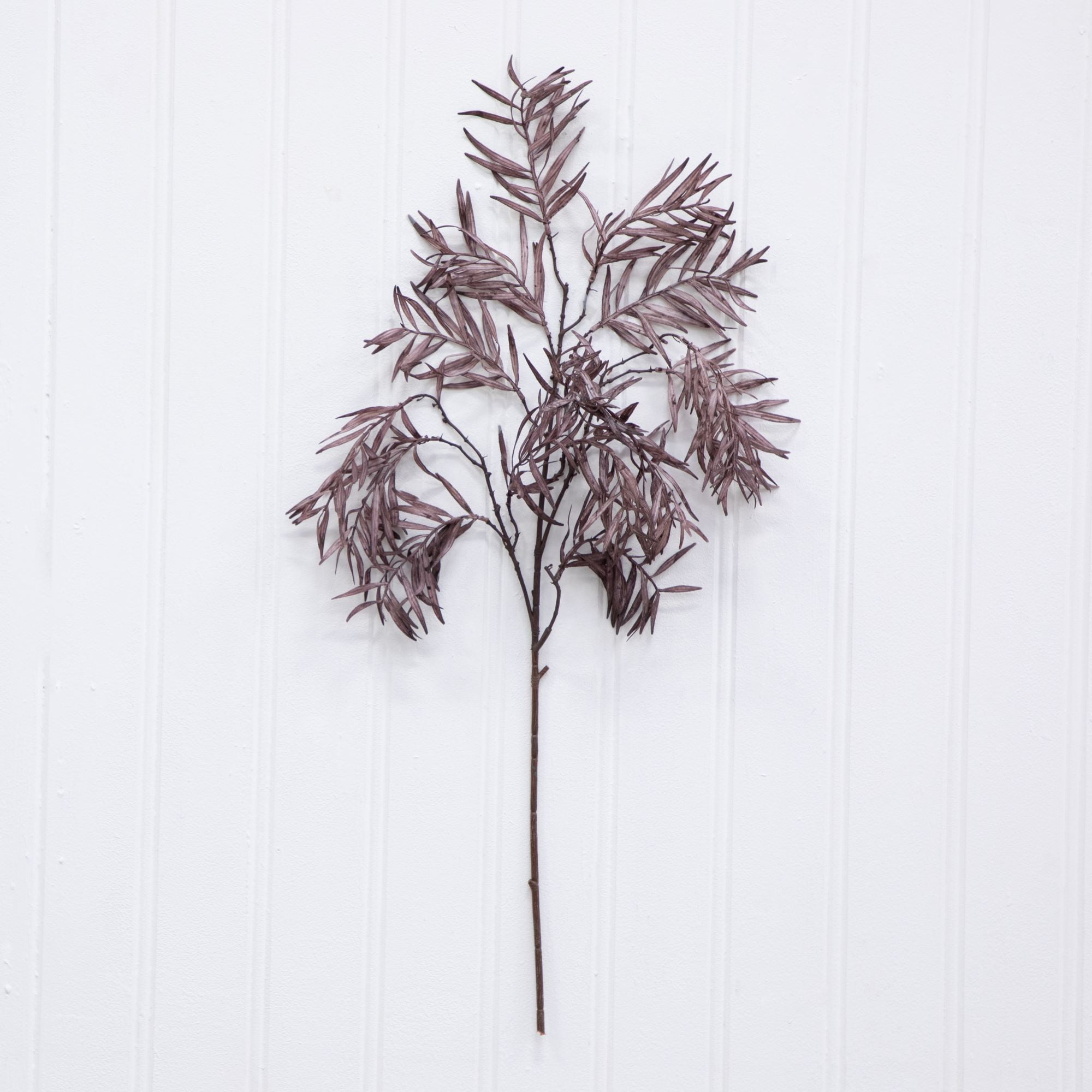 (2 pack) Better Homes & Gardens 34 in Artificial Indoor Dried-Look Purple Fern Stem