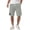 Gray_010, variant on Domuza Men's Shorts Jacquard Texture Casual Embroidered Logo Waffle Knit Short with Pockets Dark Gray 2XL