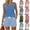 30# Blue, variant on Retro Gingham 2 Piece Outfits for Women 2026 Summer Casual Sleeveless Tank and Shorts Set Elastic Waist Lounge Wear Pink M