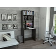 thumbnail image 3 of Escritorio Lírico Wengue con Librero Superior Virtual Muebles, 3 of 8