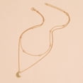 thumbnail image 3 of Heliisoer Multi-layer Alloy Plating Necklace Clavicle Chain, 3 of 6