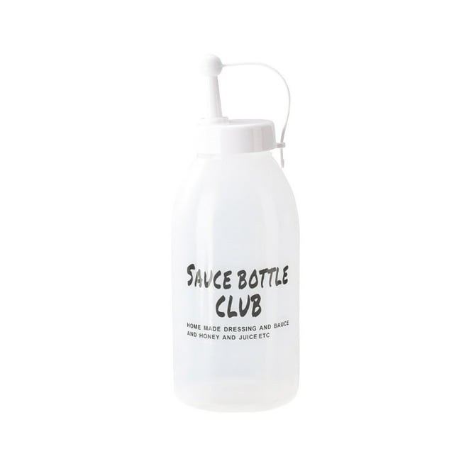 Bottles with Caps,Condiment Squeezing Bottles 11 Ounces with Flip Top Cap Hot Condiment Bottles Squeezing for Condiments Oil Icing Liquids