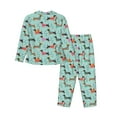 thumbnail image 2 of Goofa Christmas Dachshund Printed Women’s 2 Piece Pajama Set Super,Pajamas Women's Long Sleeve Sleepwear Soft Button Down Loungewear Pjs Lounge Set Nightwear-XX-Large, 2 of 9