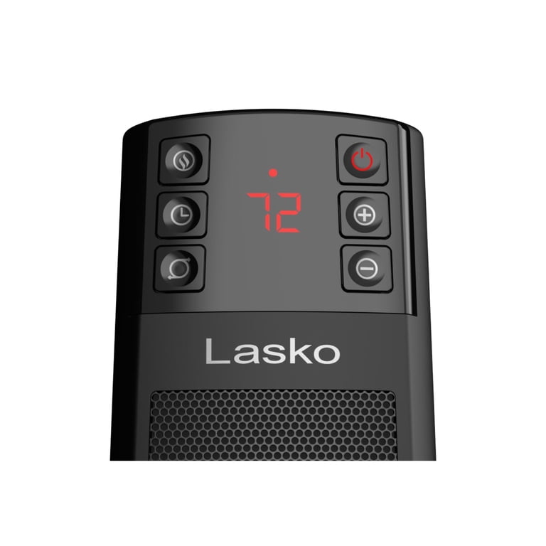 Lasko 22” Oscillating Electric Ceramic Tower Space Heater, Tip