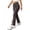 Coffee, variant on Girls Toddler Kids Pants Knitted Micro Flare Classic Fitted Elastic Waist Bow Lace Hem Trousers(5-6 Years,Pink)