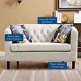 thumbnail image 4 of Modway Siège d'Amour Moderne Rembourré Prospect en Beige, 4 of 5
