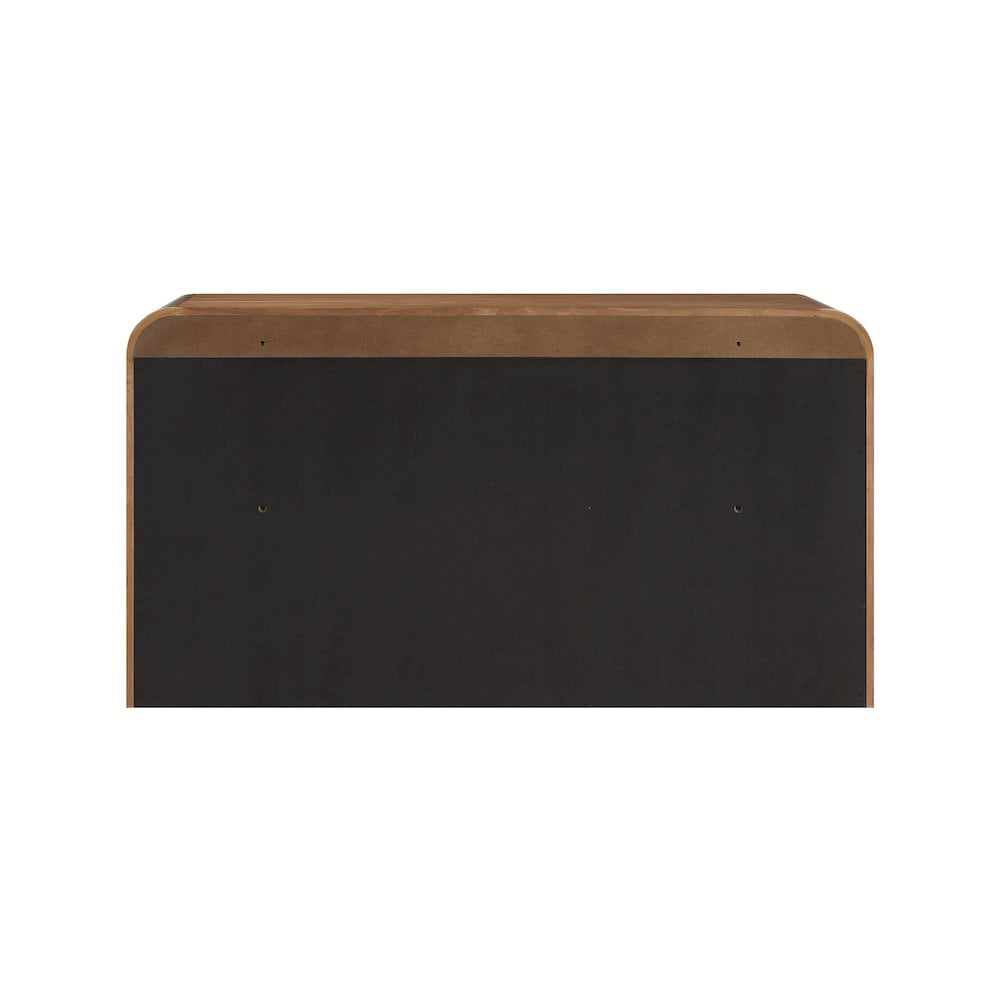 Meridian Furniture Fluted Walnut Oak Veneer Dresser