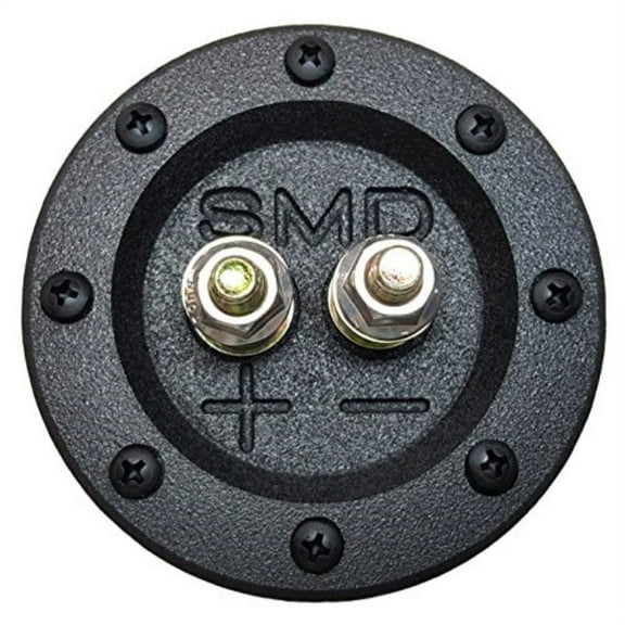 SMD 1 Channel Heavy Duty Speaker Terminal (Grade 8) (3/4" PVC Black) (Round)