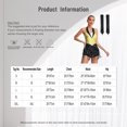 thumbnail image 5 of Xnihocha Women's Latin Rumba Jazz Dance Outfit Sequins Fringe Bodysuit with Gloves Set Yellow M, 5 of 5